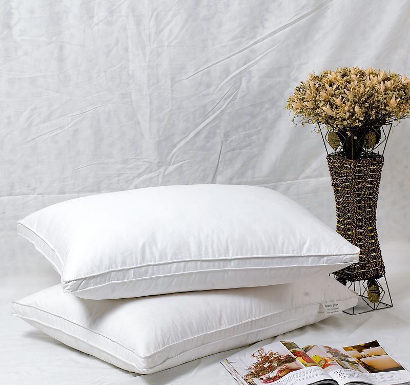 Factory Price White Goose Down and Feather Bed Pillow