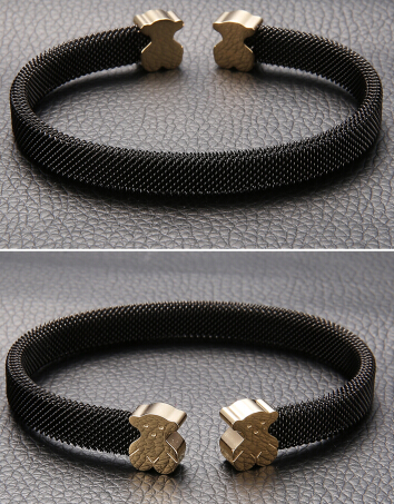 316L Stainless Steel Fashion Jewelry Bracelet with Bear/Bangle