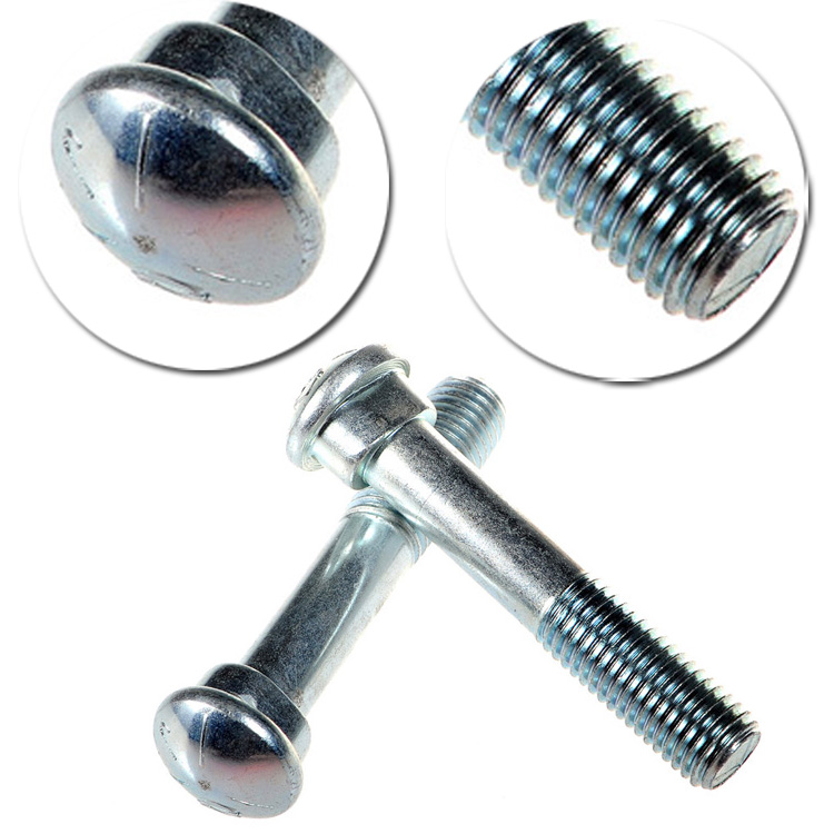 Oval Neck Bolt for Grooved Fitting Zinc Plated