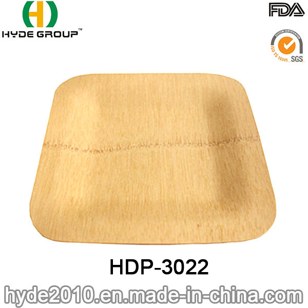 Eco-Friendly Disposable Bamboo Square Plate (HDP-3022)