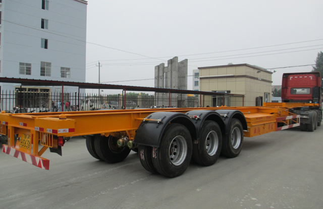 20FT 2 Axle Skeleton Container Frame Skeletal Chasiss Semi-Trailer