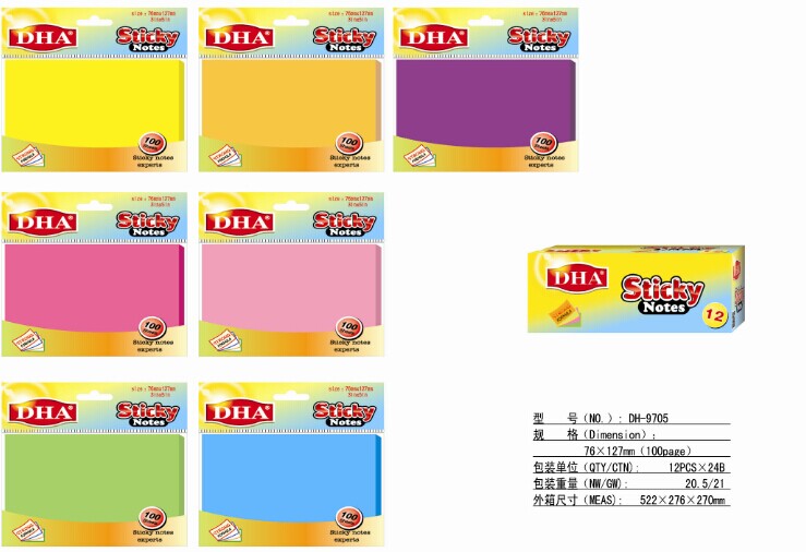 Sticky Note Manufacturer Neon Sticky Notes Factory Wholesale