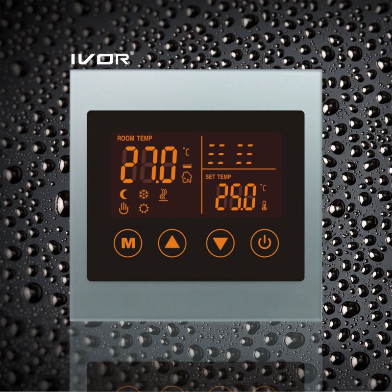 Programmable Underfloor Heating Thermostat Touch Switch Acrylic Frame (SK-HV100L8-L/M-W)