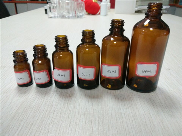 5ml 10ml 20ml 50ml 100ml Glass Amber Essential Oil Empty Bottle (klc-5)