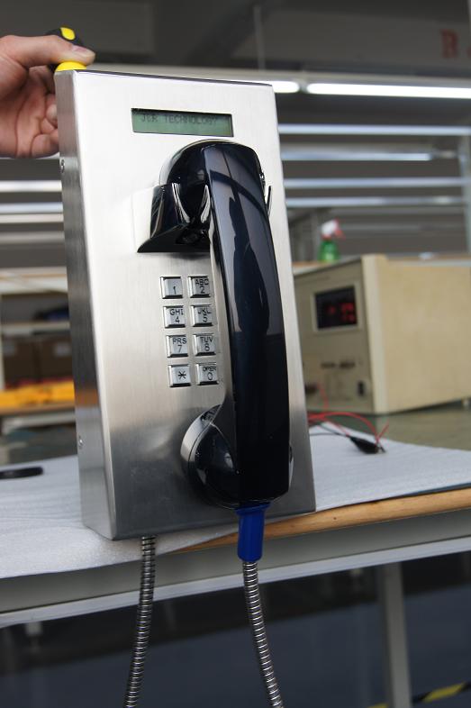 Weatherproof Industrial Telephone, Public Emergency LCD Phone, Prison Phone