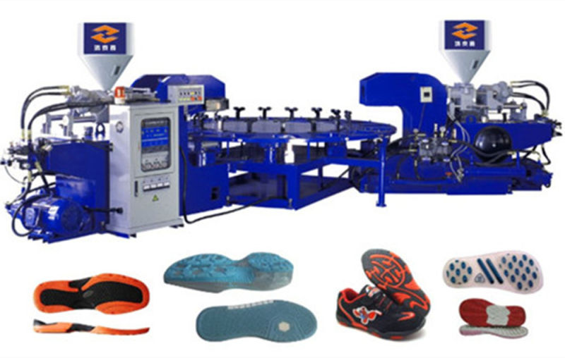 Rotary 3 Color PVC/TPR Sole Injection Moulding Machine (Energy Saving)