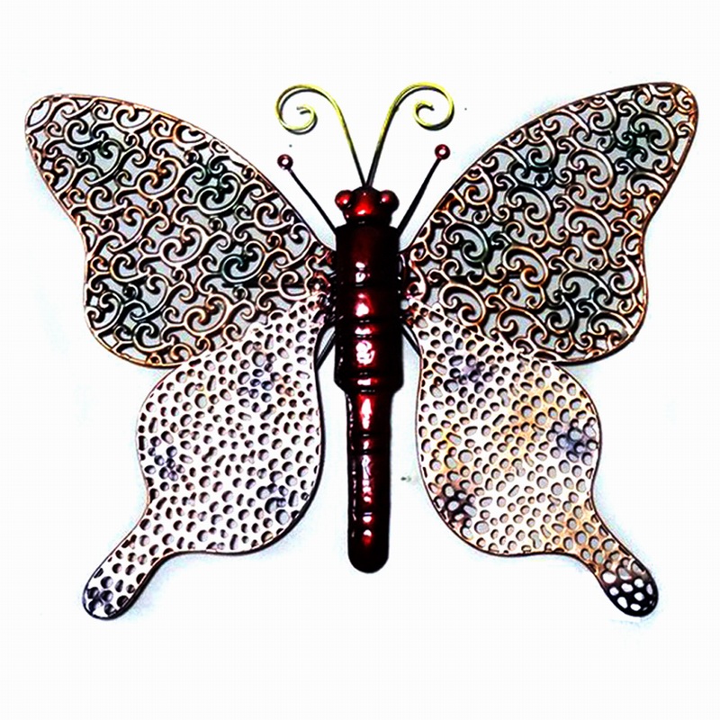 Antique Garden Wall Art Metal Butterfly Decoration-46cm