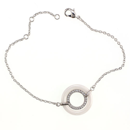 Sterling Silver and Ceramic Jewelry Bracelet (T20015)