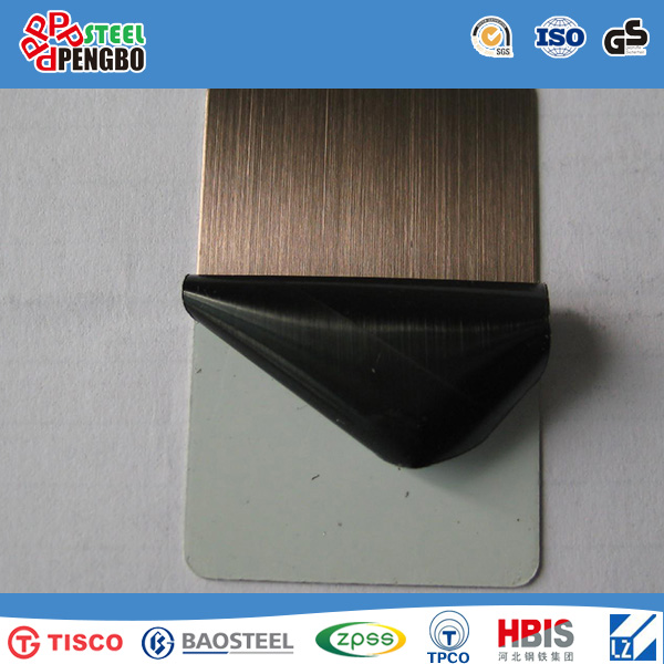 Color Coated Decorative Stainless Steel Sheet with SGS Ios