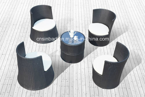 Outdoor Rattan Sofa for Hotel / Home / Bar with 4 Seater (1011)