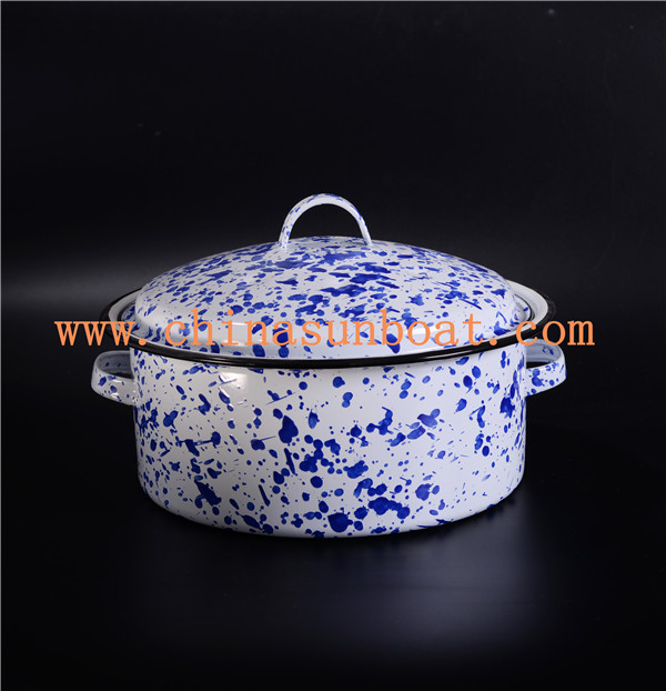 Sunboat Enamel Stock Pot /Steamer /Enamel Stew Pot