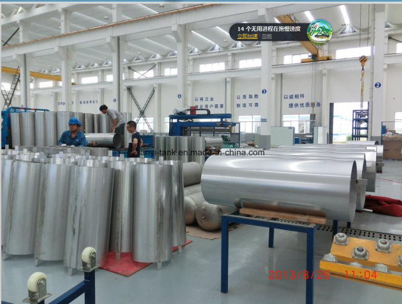 150L Stainless Steel Cryogenic Automobile LNG Storage Tank for Truck, Bus, Car