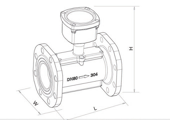 Large Diameter Mbus R485 Infrared Remote Reading Ultrasonic Heat Meter