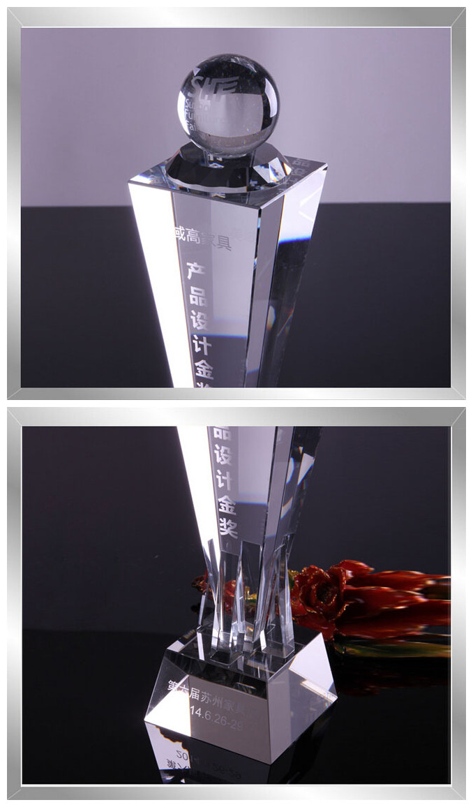 High-Grade Creative Group Trophy Customize Crystal Trophy