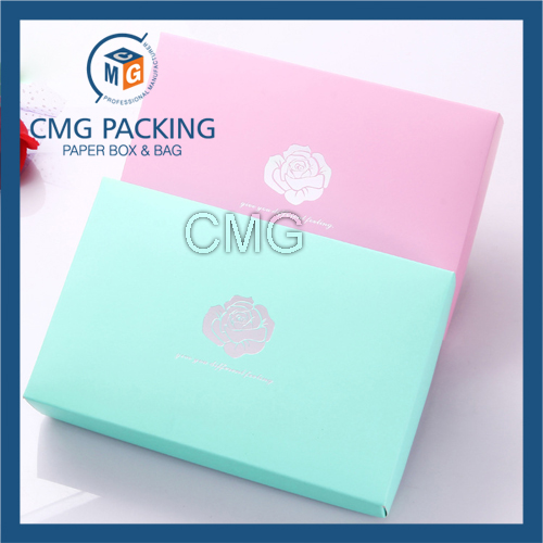 Cheap Folded Clothing Paper Box with Logo Customized