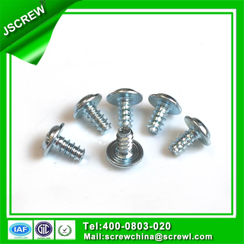 M3 Zinc Plated Pan Wafer Head Self Tapping Screw for Plastic