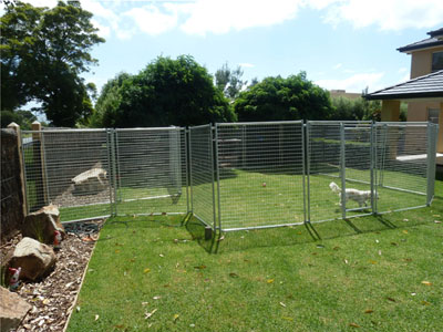 10ft Long Metal Top Roof Welded Mesh Dog Panel Kennel