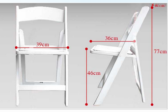 Hot Sale White Wimbledon Chair/Wood Folding Wedding Chair