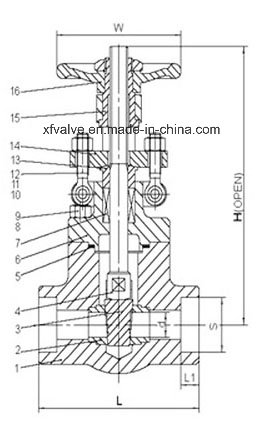 API602 800lb 1500lb Forged Steel Thread End NPT Gate Valve