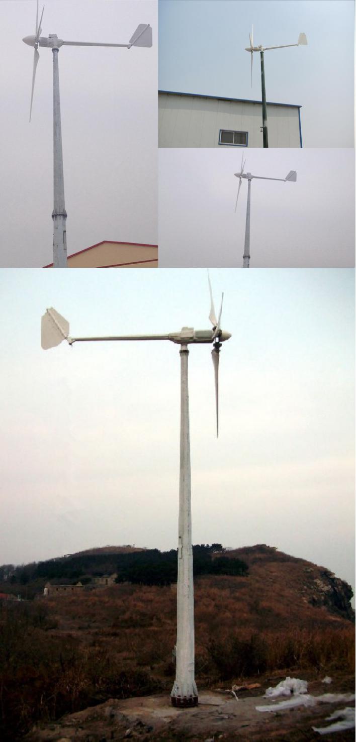 3kw Horizontal Axis Wind Turbine off-Grid and on-Grid System