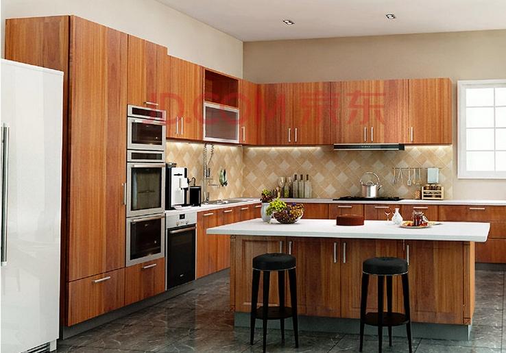 Wooden Kitchen Cabinet Waterproof (MOQ=1 set)