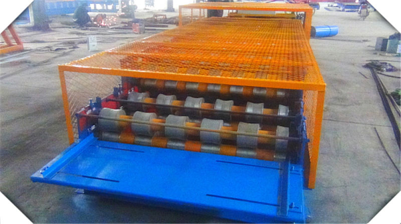 Portable Metal Roofing Three Layers Cold Steel Sheet Roll Forming Machinery