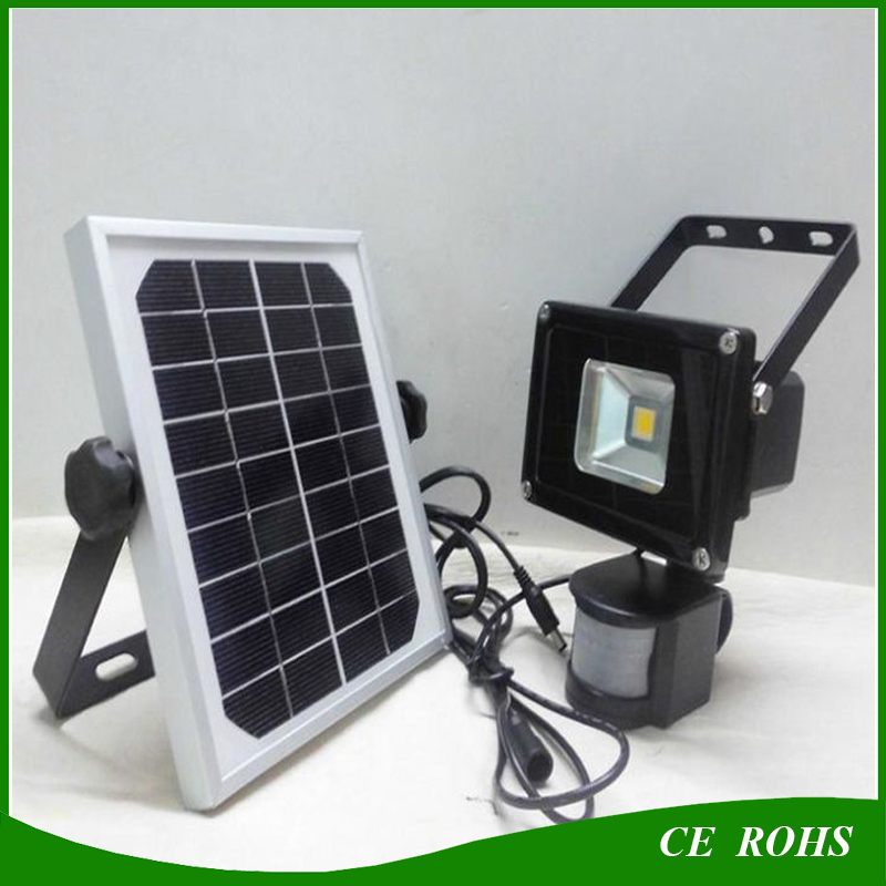 High Brightness Aluminum Solar 5W LED Flood Light Garden Lamp with Solar Panel