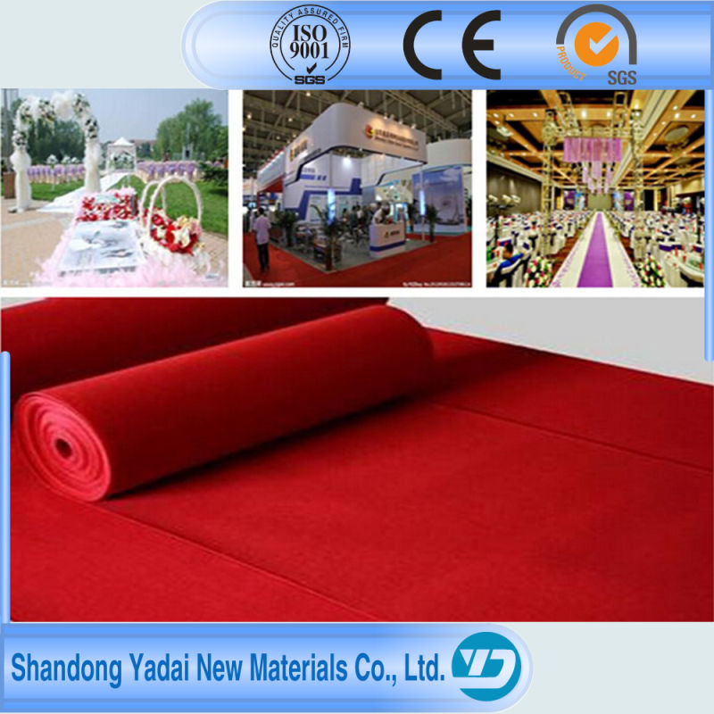 Moquette Polyester Needle Punch Non-Woven Printed Plain Carpet for Exhibition Floor