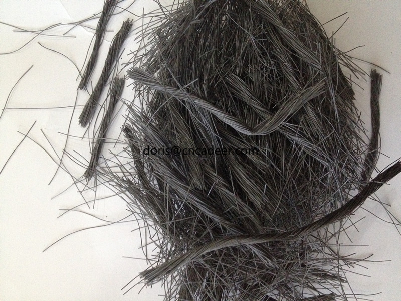 Grey Color PP Twisted Bundle Fiber 54mm for Concrete