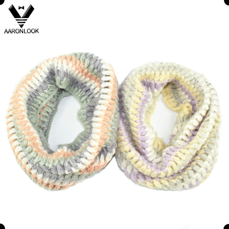 Fashion Acrylic Mohair Knit Snood for Lady