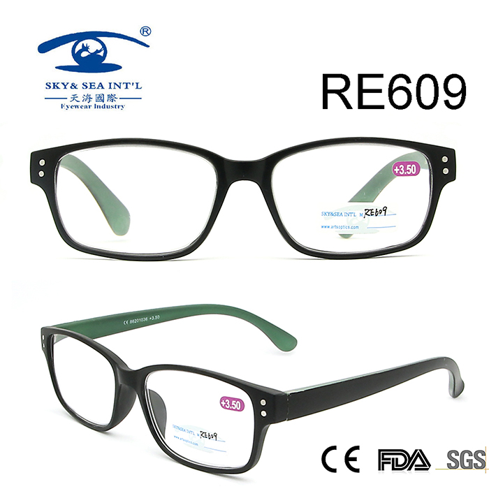 Rectangle Frame Italy Designer Custom Reading Glasses (RE609)