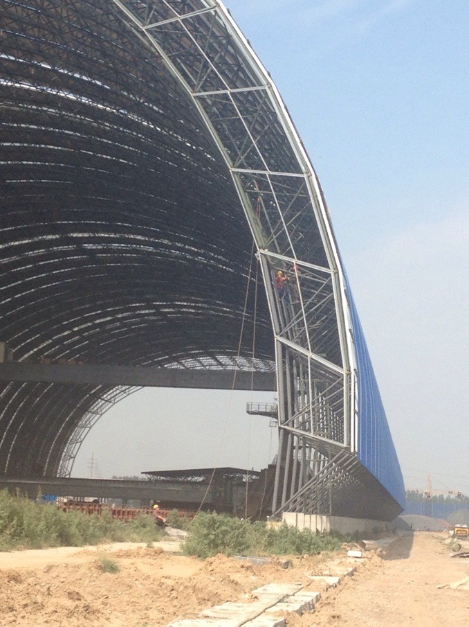 Arch Steel Space Frame Roofing Aircraft Hangar Shed