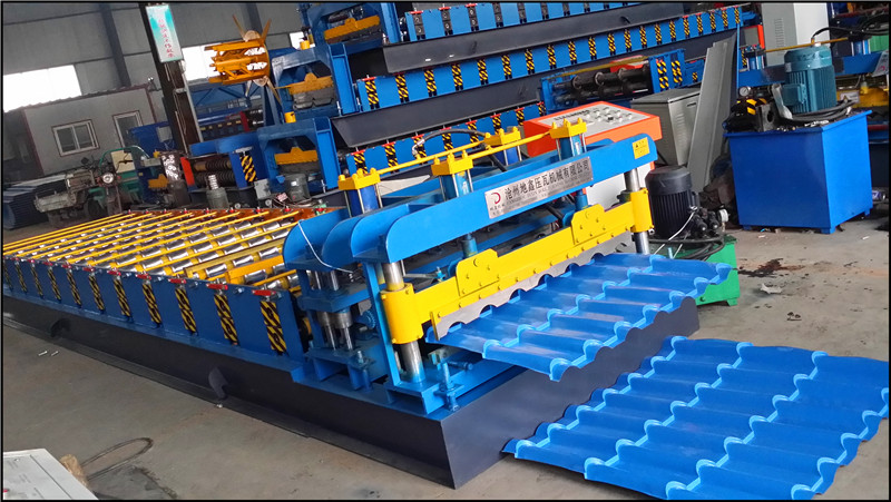 ISO Roofing Tile Roll Forming Machine, Tile Roll Forming Machine, Metal Tile Rollformer