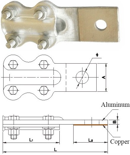 Jtl Type Copper & Aluminum Brazing Connecting Clamp