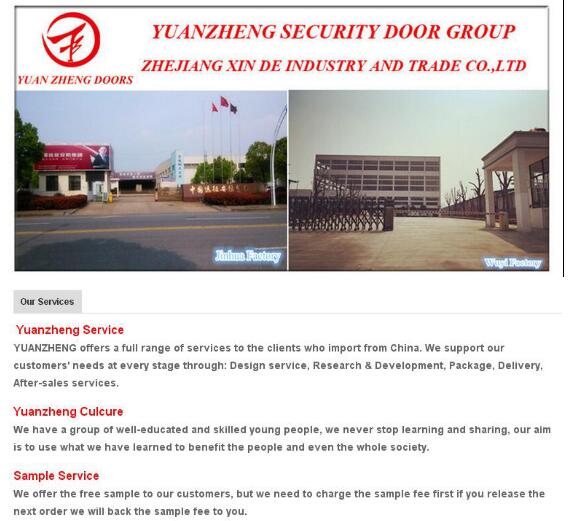 Security Stainless Steel Door for Modern Home Deaign
