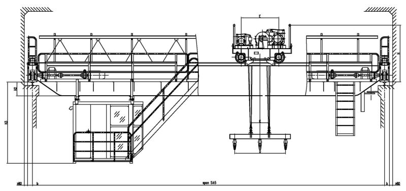 Overhead Crane with Carrier Beam