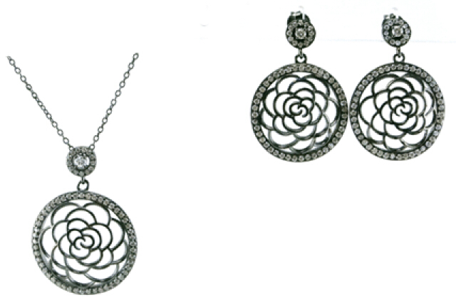 Wholesale Silver Fashion Women Jewelry Set Silver 925 (S3283)