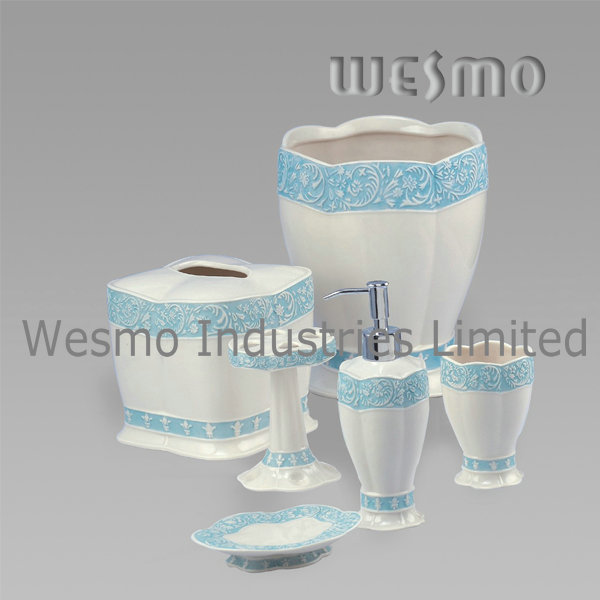 Blue Edge Porcelain Bath Accessory (WBC0416A)