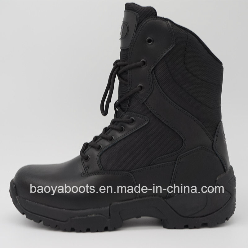 2016hot Sell Black Police Combat Boots Army Tactical Boots