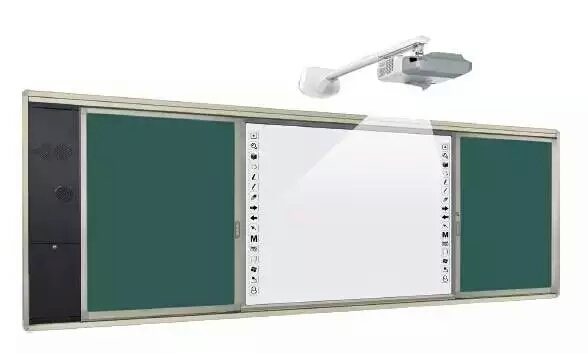 Combine Sliding Green Board, Whiteboard and Interactive Whiteboard