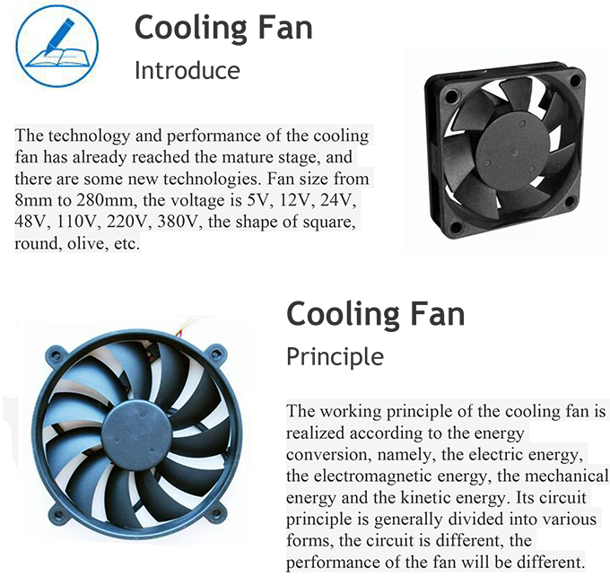 High Quality Axial Flow Radiator Cooling Fan 220 Volt