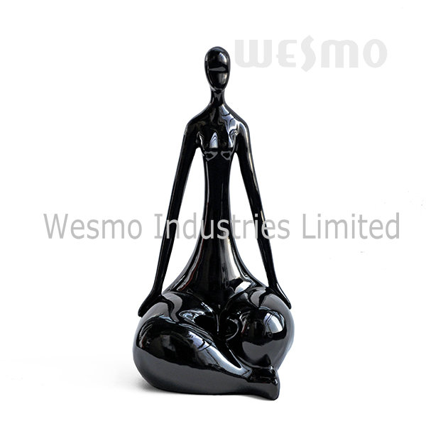 Polyresin Meditation Shape Tabletop Figurine (WTS0012A)