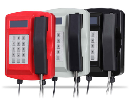 Waterproof Robust Die-Cast Offshore Telephone with Keypad&LCD