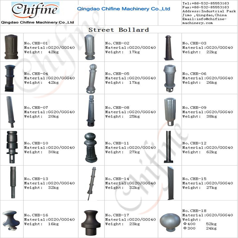 Casting Outdoor Bollard for Street Bollard