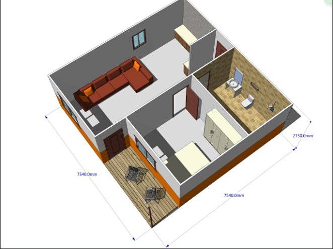 Structural Steel Prefabricated Modular House (KXD-pH123)