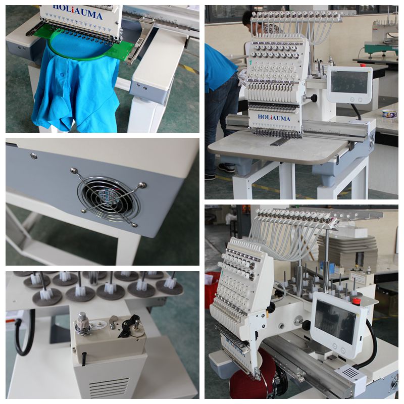 High Speed 1 Head Multi Function Embroidery Machine / 3D Cap T-Shirt Flat Embroidery Machine