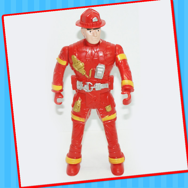 Plasitc Fire Tool Engineer Man Robot Toy with Candy