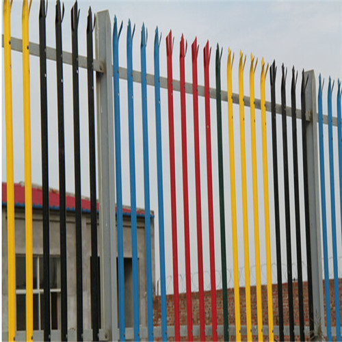 PVC Coated Iron Garden Palisade Fence