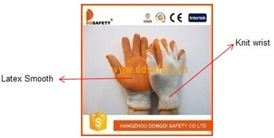 Knitted Orange Latex Coated Working Glove Dkl312