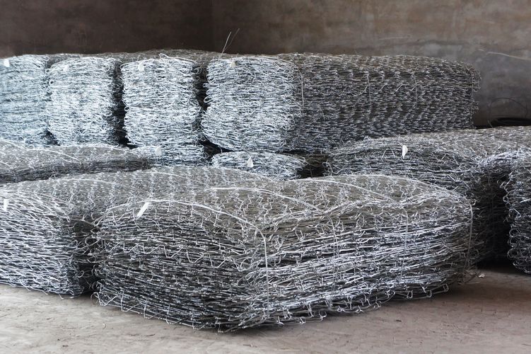 80X100mm, 2mx1mx1m Galvanized Gabion Basket/Gabion Stone Basket (XM-VB)